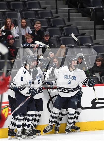 Thumbnail 2 in Valor Christian vs. Regis Jesuit (CHSAA Frozen Four) photogallery.