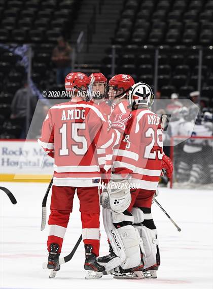 Thumbnail 1 in Valor Christian vs. Regis Jesuit (CHSAA Frozen Four) photogallery.