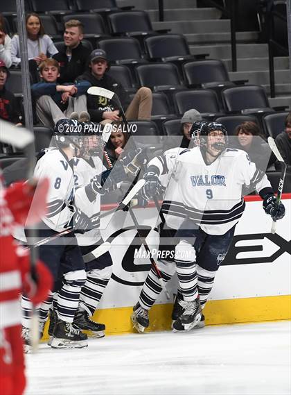 Thumbnail 1 in Valor Christian vs. Regis Jesuit (CHSAA Frozen Four) photogallery.