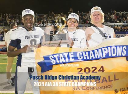 Thumbnail 3 in Pusch Ridge Christian Academy vs ALA - West Foothills (AIA 3A Division Final - Awards) photogallery.