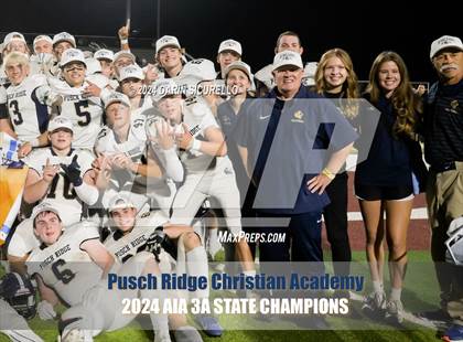 Thumbnail 1 in Pusch Ridge Christian Academy vs ALA - West Foothills (AIA 3A Division Final - Awards) photogallery.
