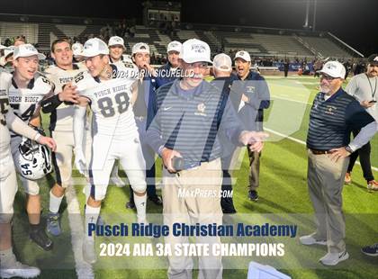 Thumbnail 1 in Pusch Ridge Christian Academy vs ALA - West Foothills (AIA 3A Division Final - Awards) photogallery.