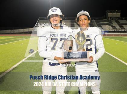 Thumbnail 2 in Pusch Ridge Christian Academy vs ALA - West Foothills (AIA 3A Division Final - Awards) photogallery.