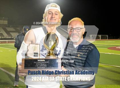 Thumbnail 1 in Pusch Ridge Christian Academy vs ALA - West Foothills (AIA 3A Division Final - Awards) photogallery.