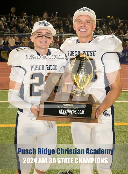 Thumbnail 2 in Pusch Ridge Christian Academy vs ALA - West Foothills (AIA 3A Division Final - Awards) photogallery.