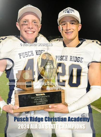 Thumbnail 3 in Pusch Ridge Christian Academy vs ALA - West Foothills (AIA 3A Division Final - Awards) photogallery.