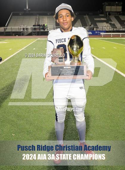 Thumbnail 1 in Pusch Ridge Christian Academy vs ALA - West Foothills (AIA 3A Division Final - Awards) photogallery.