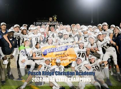 Thumbnail 2 in Pusch Ridge Christian Academy vs ALA - West Foothills (AIA 3A Division Final - Awards) photogallery.