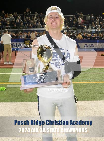 Thumbnail 2 in Pusch Ridge Christian Academy vs ALA - West Foothills (AIA 3A Division Final - Awards) photogallery.
