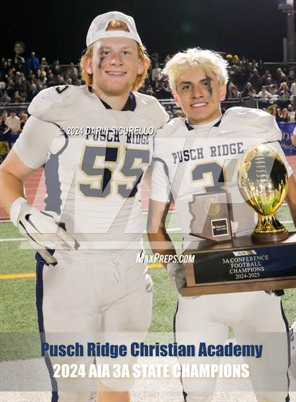 Thumbnail 2 in Pusch Ridge Christian Academy vs ALA - West Foothills (AIA 3A Division Final - Awards) photogallery.