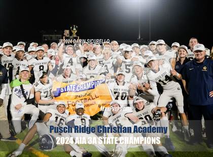 Thumbnail 1 in Pusch Ridge Christian Academy vs ALA - West Foothills (AIA 3A Division Final - Awards) photogallery.