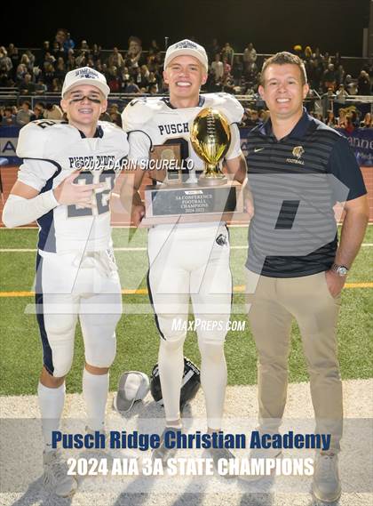 Thumbnail 3 in Pusch Ridge Christian Academy vs ALA - West Foothills (AIA 3A Division Final - Awards) photogallery.