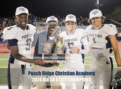 Thumbnail 2 in Pusch Ridge Christian Academy vs ALA - West Foothills (AIA 3A Division Final - Awards) photogallery.