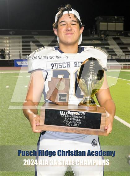 Thumbnail 1 in Pusch Ridge Christian Academy vs ALA - West Foothills (AIA 3A Division Final - Awards) photogallery.