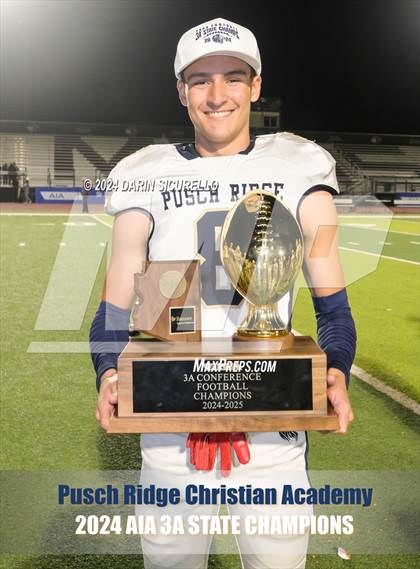 Thumbnail 2 in Pusch Ridge Christian Academy vs ALA - West Foothills (AIA 3A Division Final - Awards) photogallery.