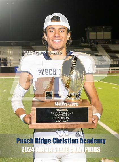 Thumbnail 2 in Pusch Ridge Christian Academy vs ALA - West Foothills (AIA 3A Division Final - Awards) photogallery.