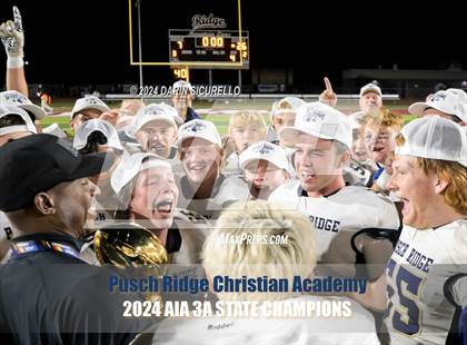 Thumbnail 2 in Pusch Ridge Christian Academy vs ALA - West Foothills (AIA 3A Division Final - Awards) photogallery.