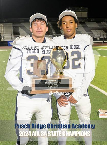 Thumbnail 3 in Pusch Ridge Christian Academy vs ALA - West Foothills (AIA 3A Division Final - Awards) photogallery.