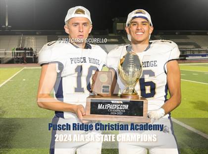 Thumbnail 3 in Pusch Ridge Christian Academy vs ALA - West Foothills (AIA 3A Division Final - Awards) photogallery.