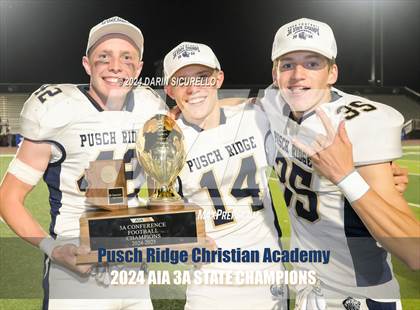 Thumbnail 2 in Pusch Ridge Christian Academy vs ALA - West Foothills (AIA 3A Division Final - Awards) photogallery.
