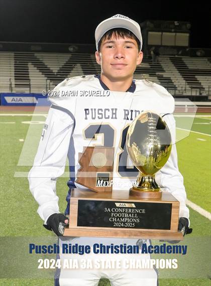 Thumbnail 2 in Pusch Ridge Christian Academy vs ALA - West Foothills (AIA 3A Division Final - Awards) photogallery.