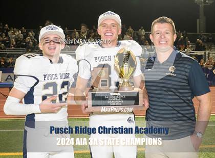 Thumbnail 1 in Pusch Ridge Christian Academy vs ALA - West Foothills (AIA 3A Division Final - Awards) photogallery.