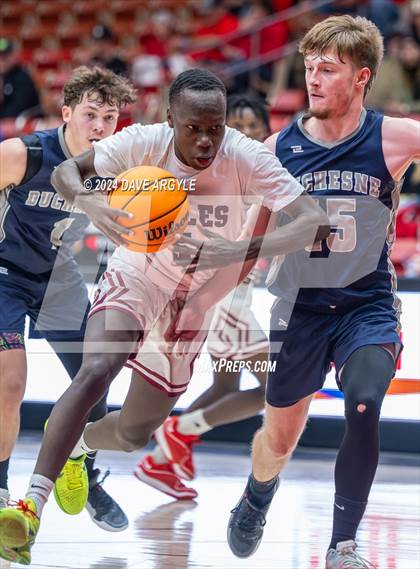 Thumbnail 1 in Duchesne vs. American Prep WV (UHSAA 2A Quarterfinal) photogallery.