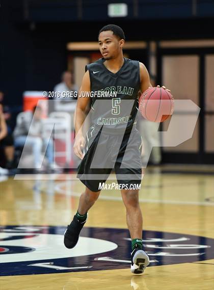 Thumbnail 2 in Moreau Catholic vs. Woodcreek (MaxPreps MLK Classic) photogallery.