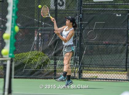 Thumbnail 2 in Coffee County Central vs Siegel (TSSAA 4-AAA Regional Doubles Semifinal)  photogallery.