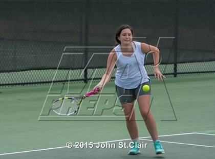 Thumbnail 3 in Coffee County Central vs Siegel (TSSAA 4-AAA Regional Doubles Semifinal)  photogallery.
