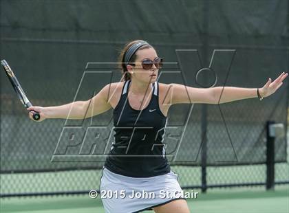 Thumbnail 1 in Coffee County Central vs Siegel (TSSAA 4-AAA Regional Doubles Semifinal)  photogallery.