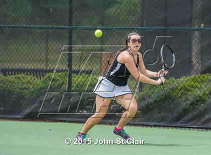 Thumbnail 3 in Coffee County Central vs Siegel (TSSAA 4-AAA Regional Doubles Semifinal)  photogallery.
