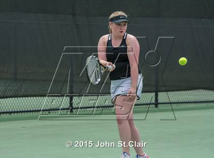 Thumbnail 3 in Coffee County Central vs Siegel (TSSAA 4-AAA Regional Doubles Semifinal)  photogallery.