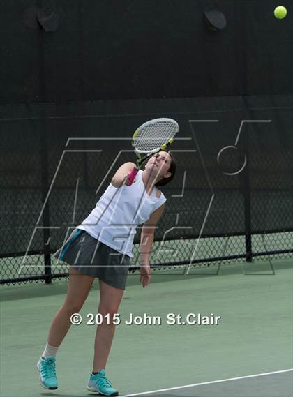Thumbnail 2 in Coffee County Central vs Siegel (TSSAA 4-AAA Regional Doubles Semifinal)  photogallery.