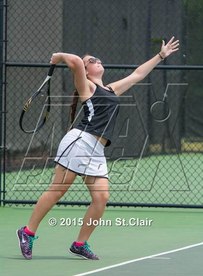Thumbnail 2 in Coffee County Central vs Siegel (TSSAA 4-AAA Regional Doubles Semifinal)  photogallery.