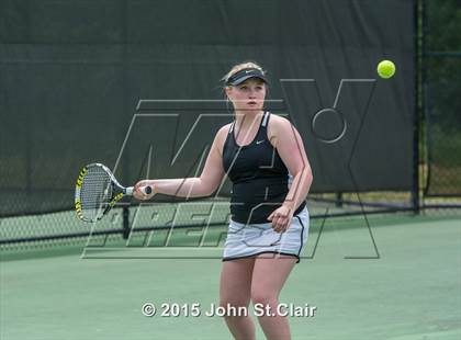 Thumbnail 2 in Coffee County Central vs Siegel (TSSAA 4-AAA Regional Doubles Semifinal)  photogallery.