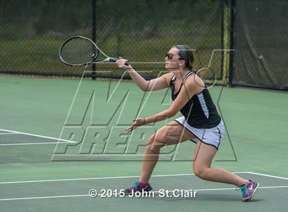 Thumbnail 2 in Coffee County Central vs Siegel (TSSAA 4-AAA Regional Doubles Semifinal)  photogallery.