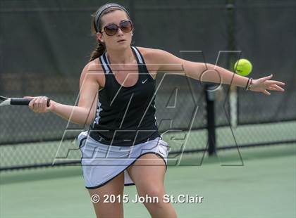 Thumbnail 3 in Coffee County Central vs Siegel (TSSAA 4-AAA Regional Doubles Semifinal)  photogallery.