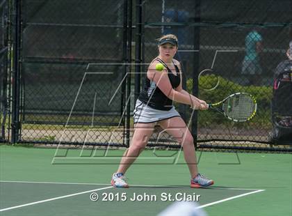 Thumbnail 1 in Coffee County Central vs Siegel (TSSAA 4-AAA Regional Doubles Semifinal)  photogallery.