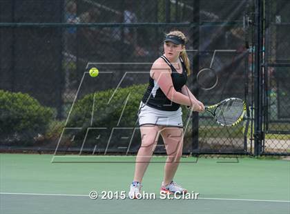 Thumbnail 3 in Coffee County Central vs Siegel (TSSAA 4-AAA Regional Doubles Semifinal)  photogallery.