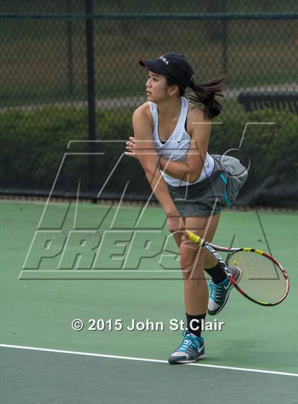 Thumbnail 1 in Coffee County Central vs Siegel (TSSAA 4-AAA Regional Doubles Semifinal)  photogallery.
