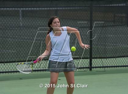 Thumbnail 1 in Coffee County Central vs Siegel (TSSAA 4-AAA Regional Doubles Semifinal)  photogallery.