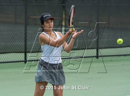 Thumbnail 1 in Coffee County Central vs Siegel (TSSAA 4-AAA Regional Doubles Semifinal)  photogallery.