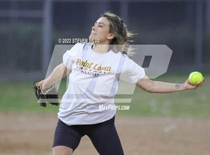 Thumbnail 3 in Point Loma Varsity/Alumni Softball Game photogallery.