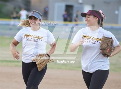 Thumbnail 1 in Point Loma Varsity/Alumni Softball Game photogallery.