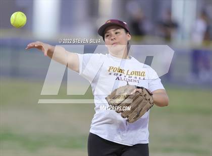 Thumbnail 2 in Point Loma Varsity/Alumni Softball Game photogallery.