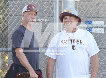 Thumbnail 2 in Point Loma Varsity/Alumni Softball Game photogallery.