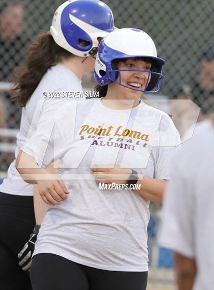Thumbnail 2 in Point Loma Varsity/Alumni Softball Game photogallery.