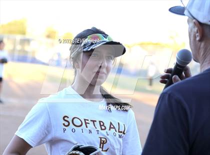 Thumbnail 1 in Point Loma Varsity/Alumni Softball Game photogallery.