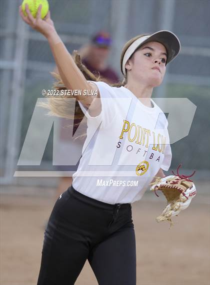 Thumbnail 1 in Point Loma Varsity/Alumni Softball Game photogallery.
